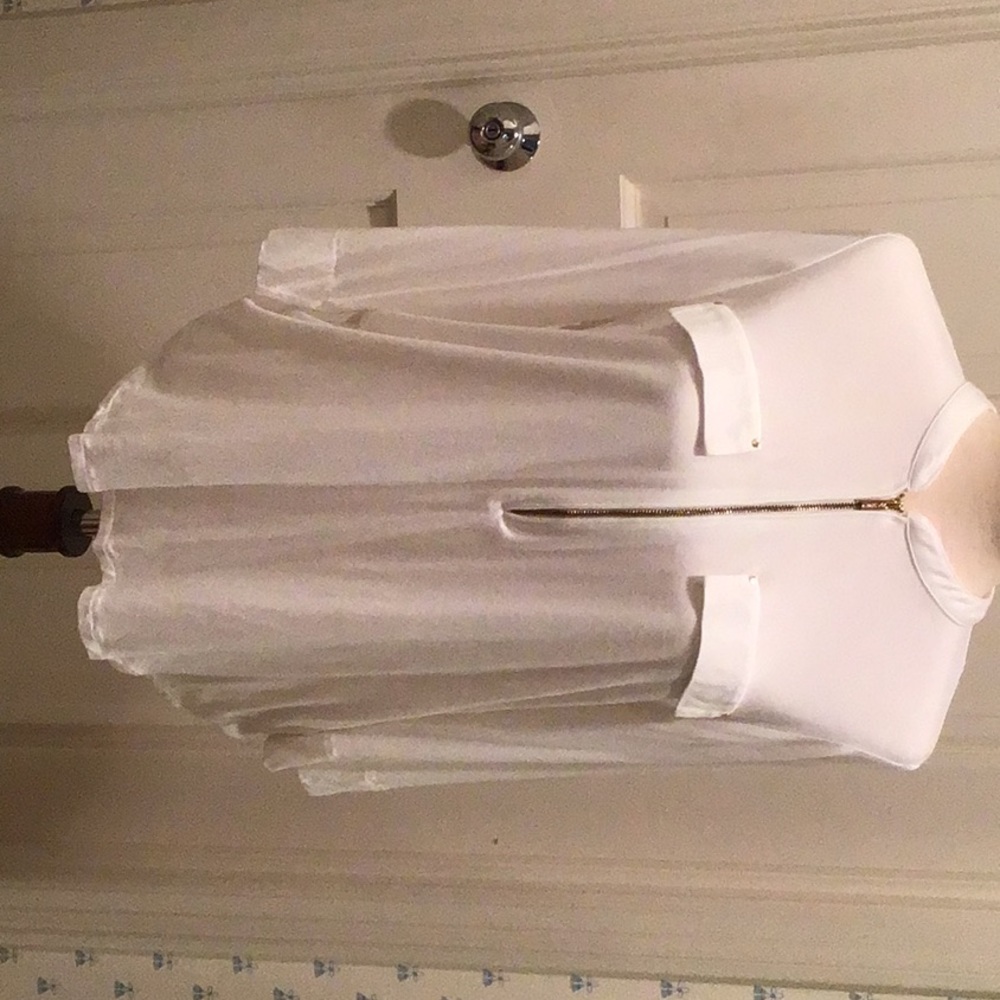 CALVIN KLEIN WINTER WHITE LONG TOP